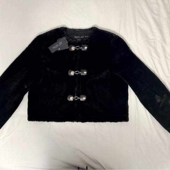 Rachel Zoe Jackets & Blazers - Rachel Zoe Elegant Black Teddy Jacket